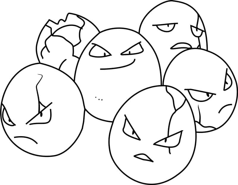 Tô màu Pokemon Exeggcute