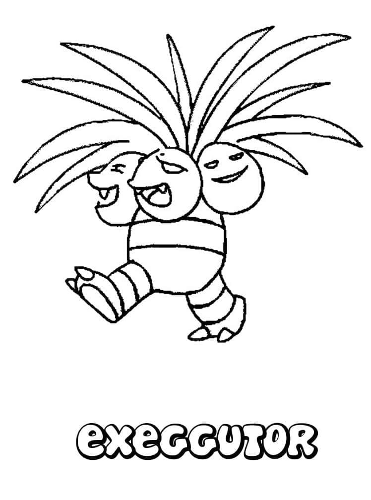 Tô màu Pokemon Exeggutor
