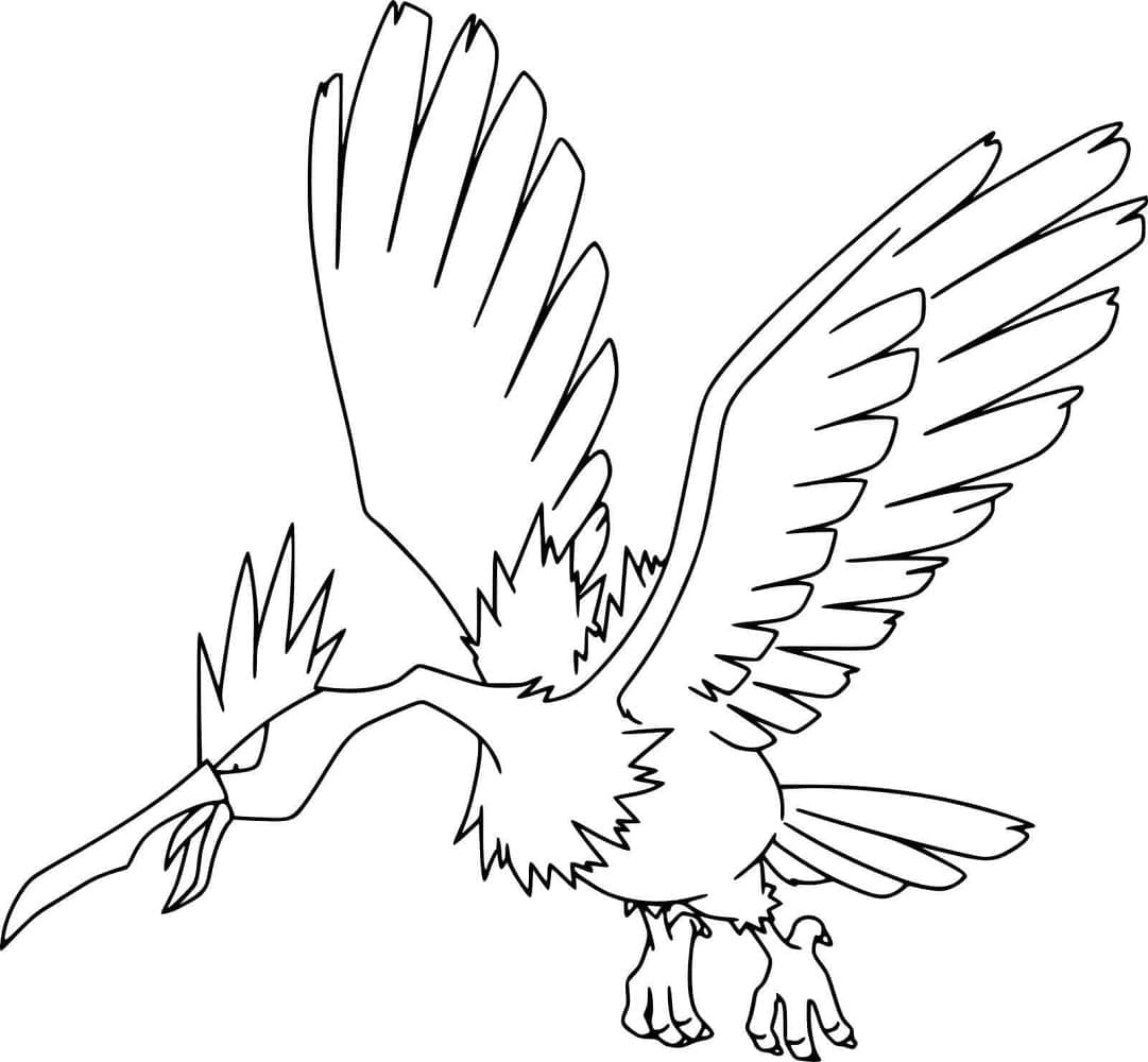 Tô màu Pokemon Fearow