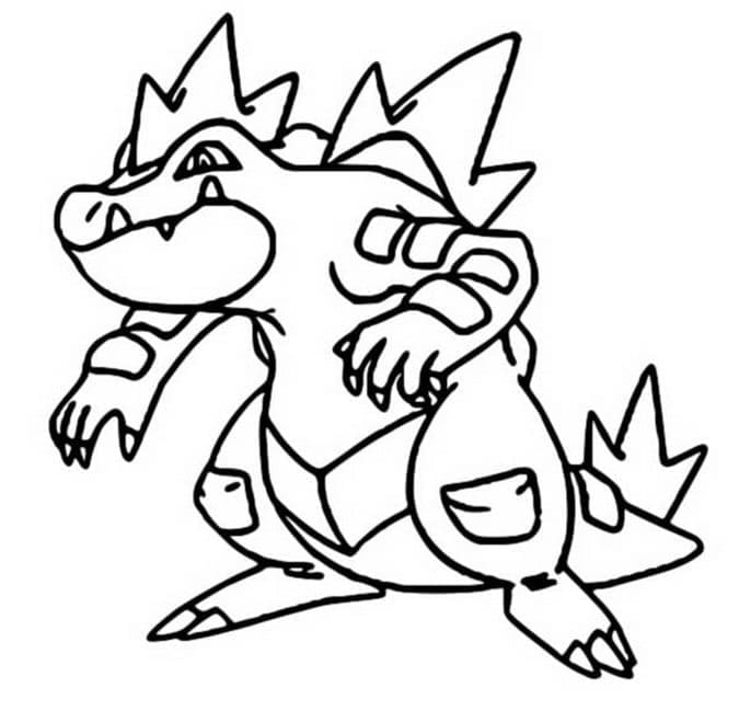 Tô màu Pokemon Feraligatr