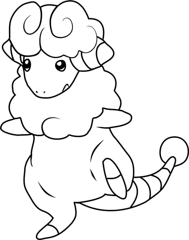 Tô màu Pokemon Flaaffy