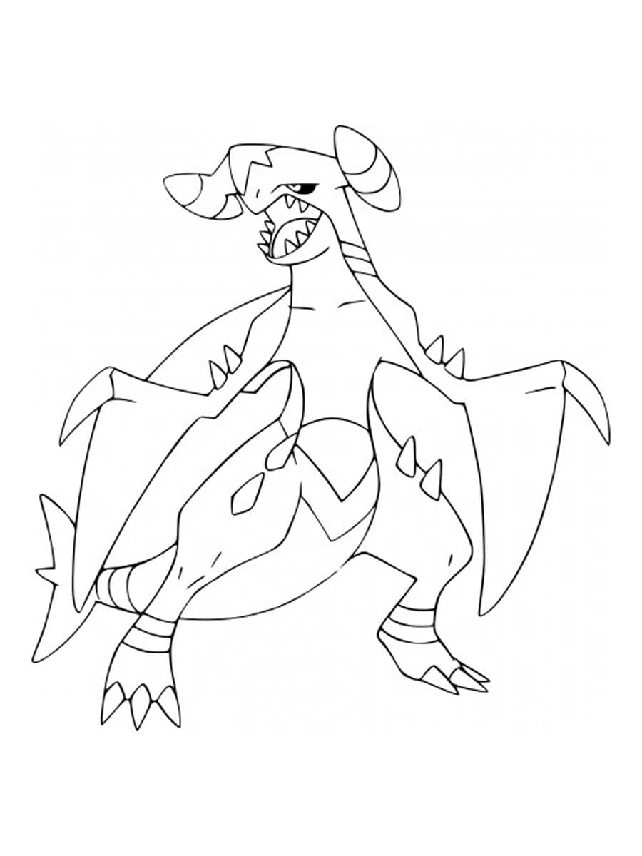 Tô màu Pokemon Garchomp