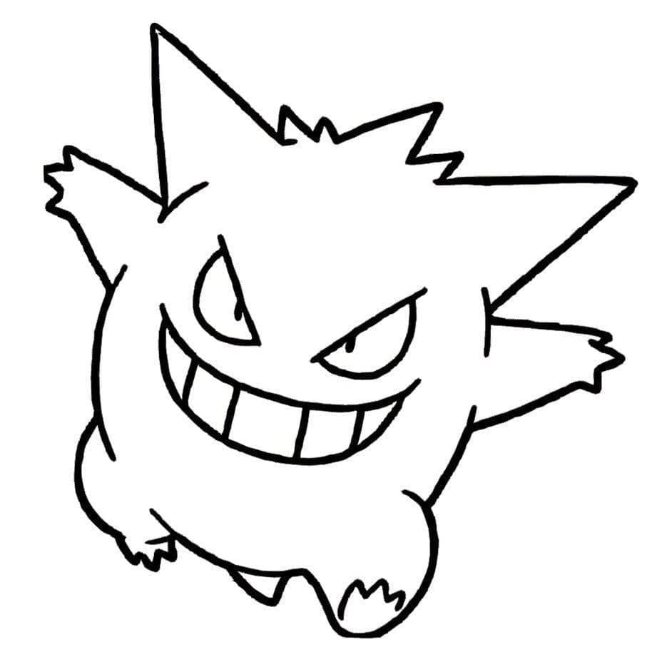 Tô màu Pokemon Gengar