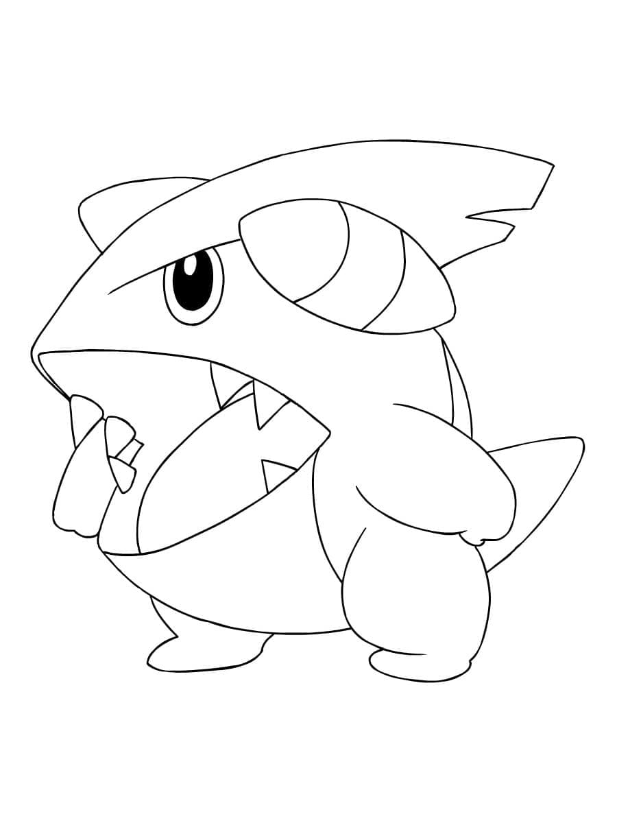 Tô màu Pokemon Gible