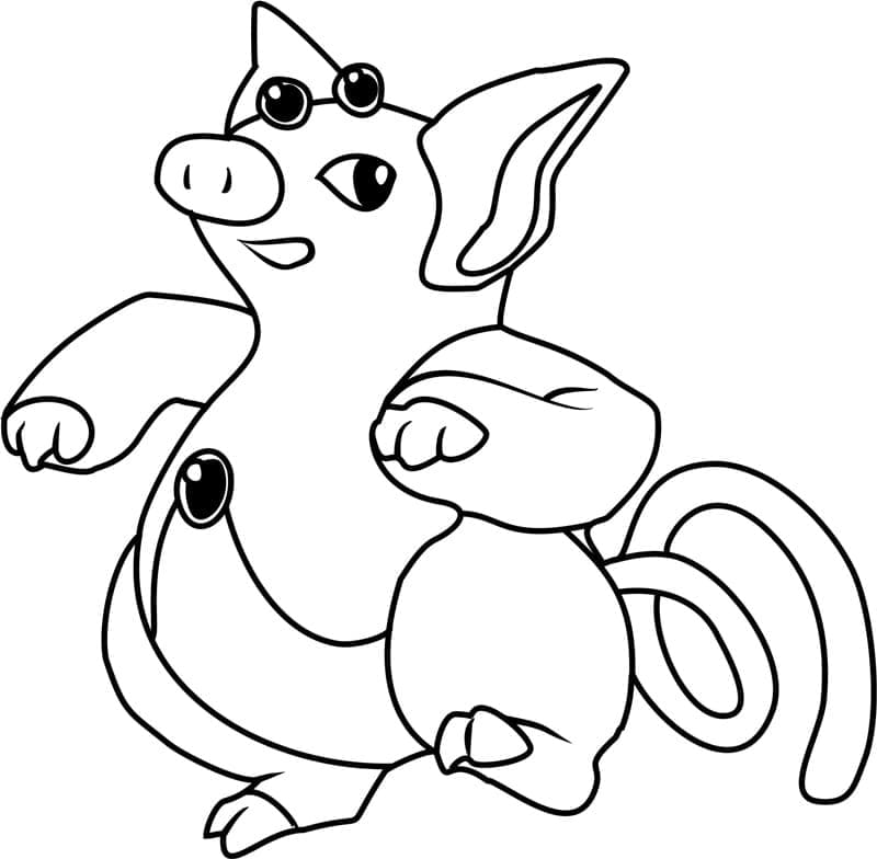 Tô màu Pokemon Grumpig