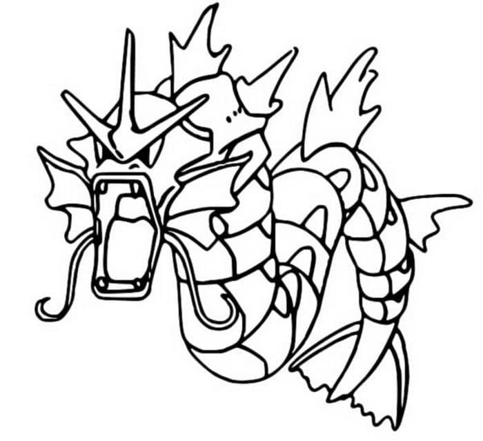 Tô màu Pokemon Gyarados
