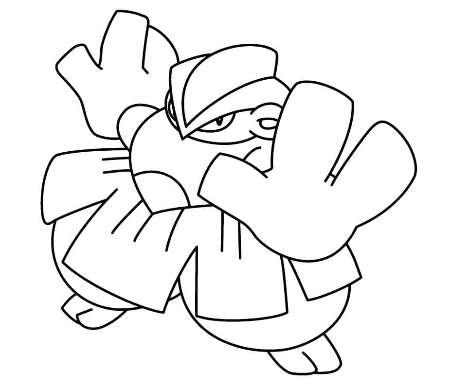 Tô màu Pokemon Hariyama