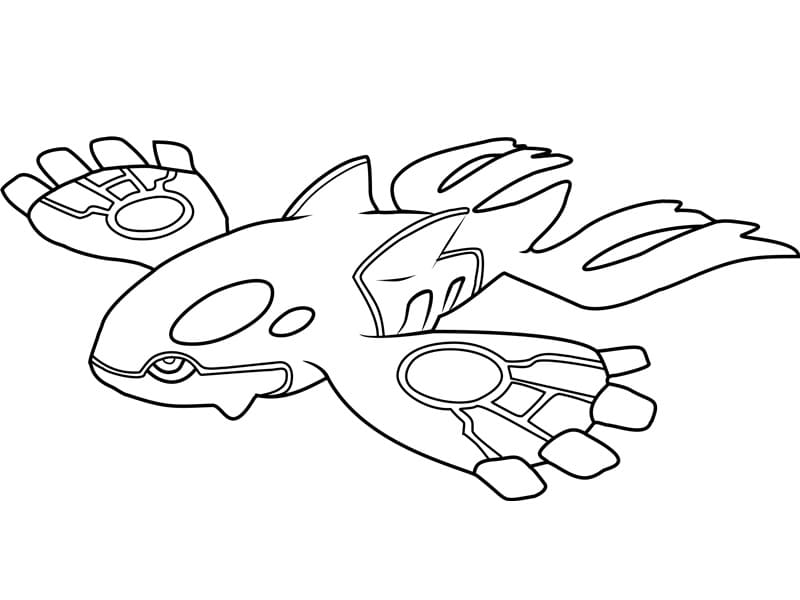 Tô màu Pokemon Huyền Thoại Kyogre