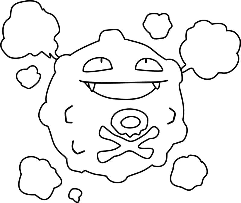 Tô màu Pokemon Koffing