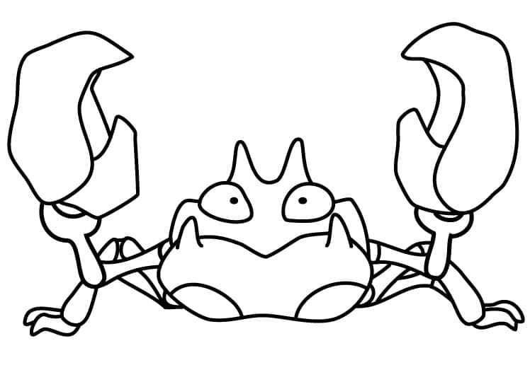 Tô màu Pokemon Krabby