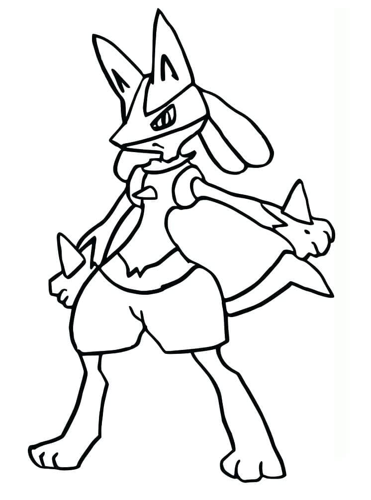 Tô màu Pokemon Lucario