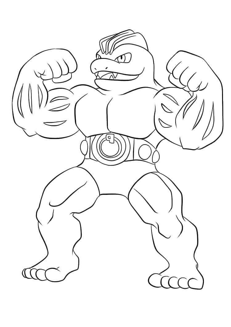 Tô màu Pokemon Machoke