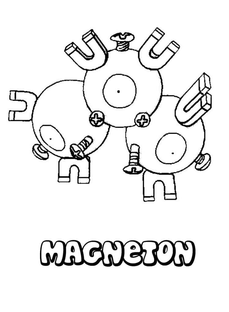 Tô màu Pokemon Magneton