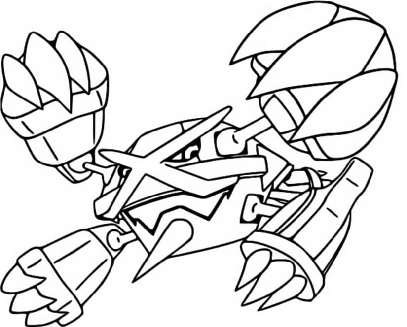 Tô màu Pokemon Metagross