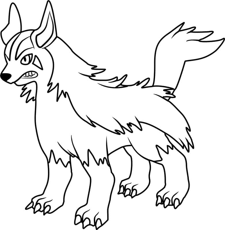 Tô màu Pokemon Mightyena