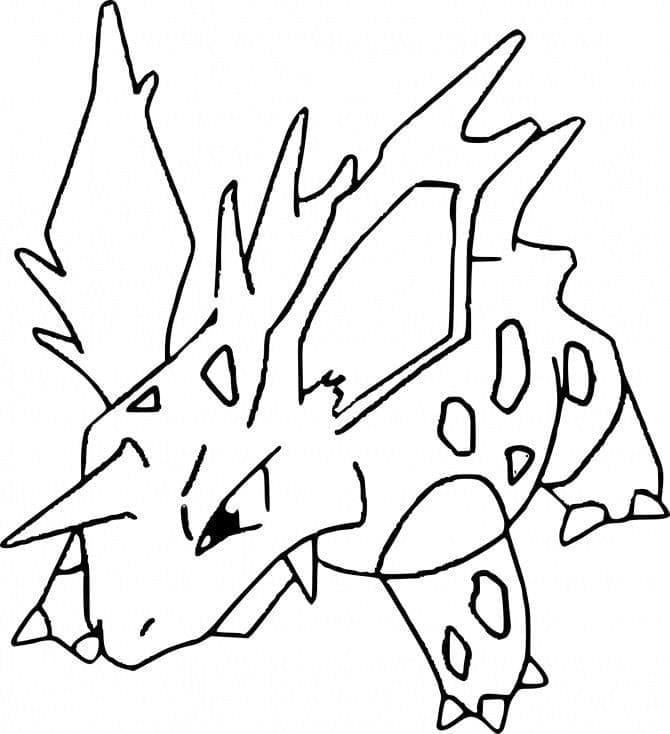 Tô màu Pokemon Nidorino