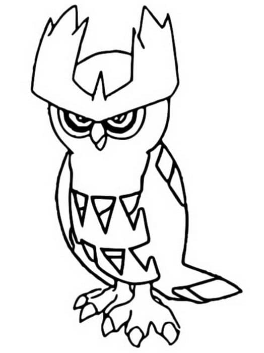 Tô màu Pokemon Noctowl