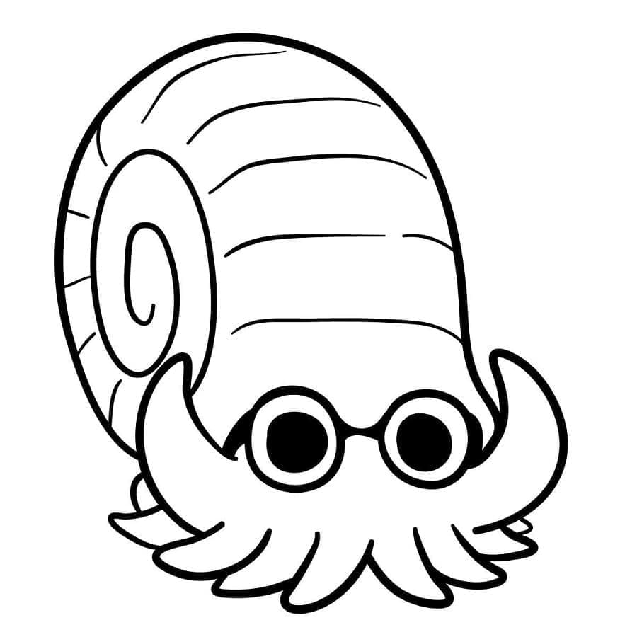 Tô màu Pokemon Omanyte