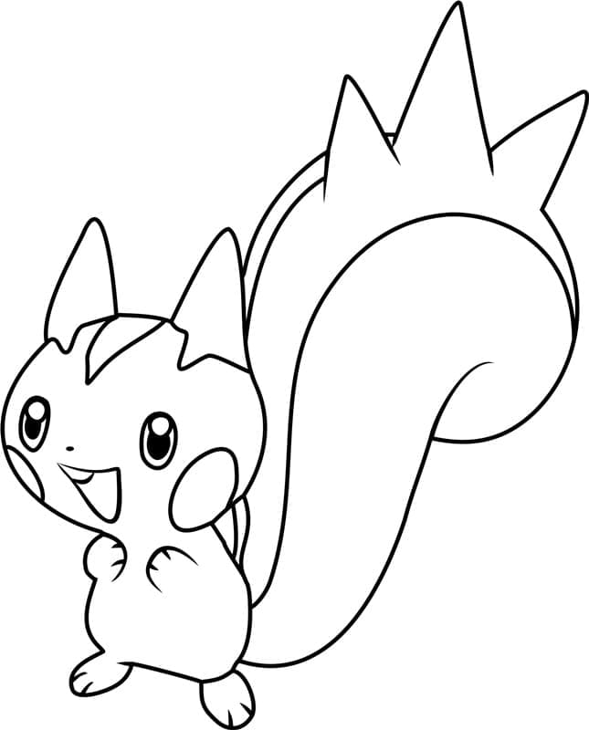 Tô màu Pokemon Pachirisu