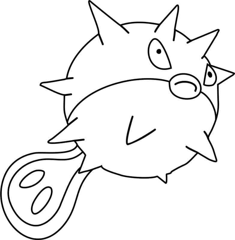 Tô màu Pokemon Qwilfish