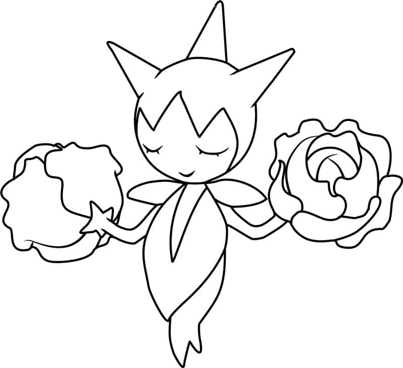 Tô màu Pokemon Roselia