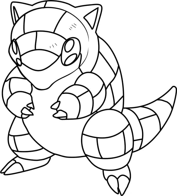 Tô màu Pokemon Sandshrew