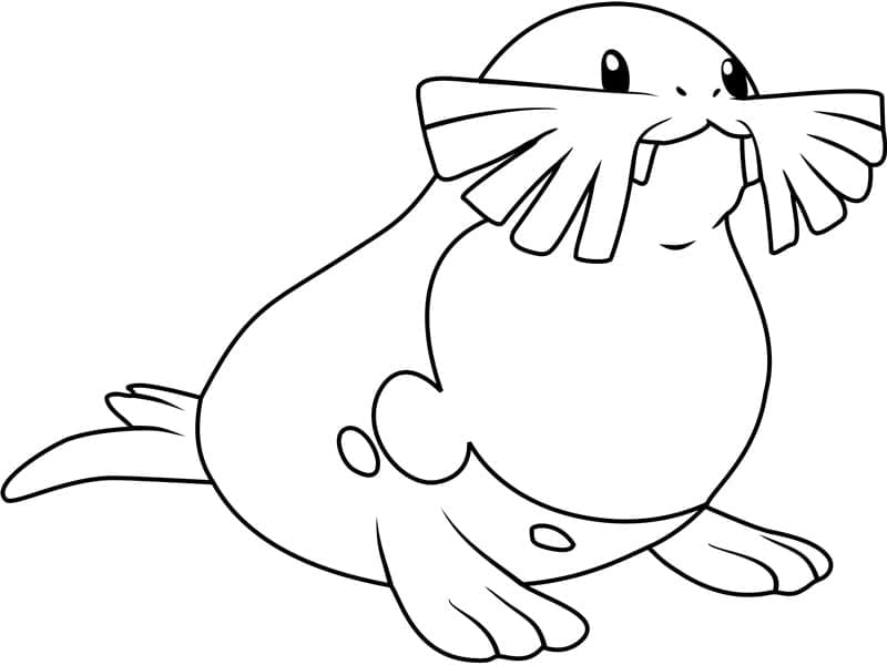 Tô màu Pokemon Sealeo