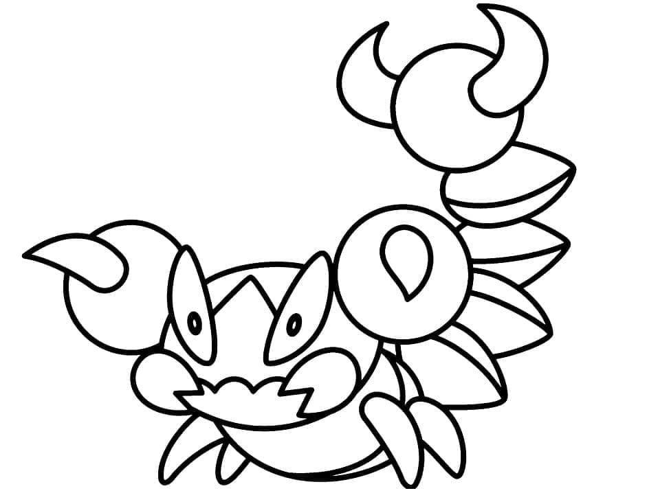 Tô màu Pokemon Skorupi