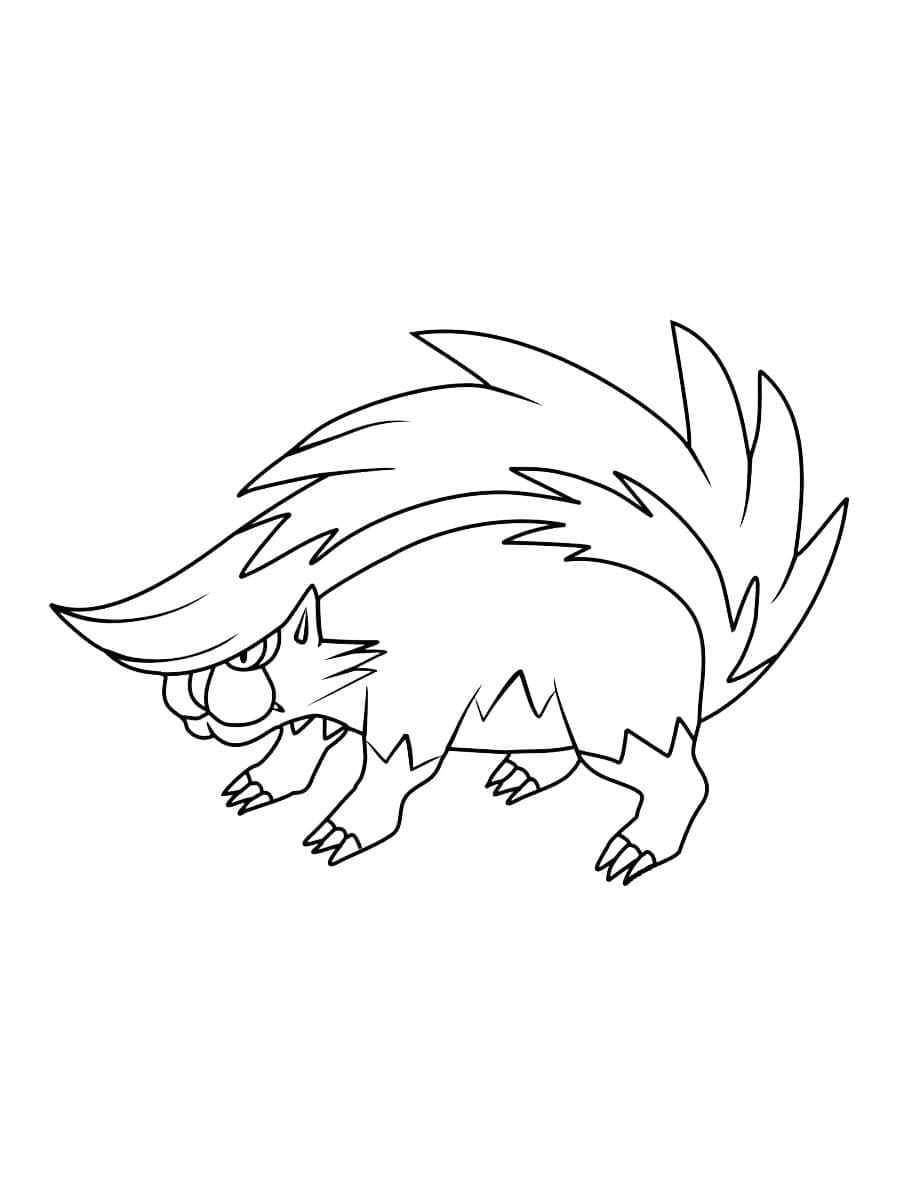 Tô màu Pokemon Skuntank