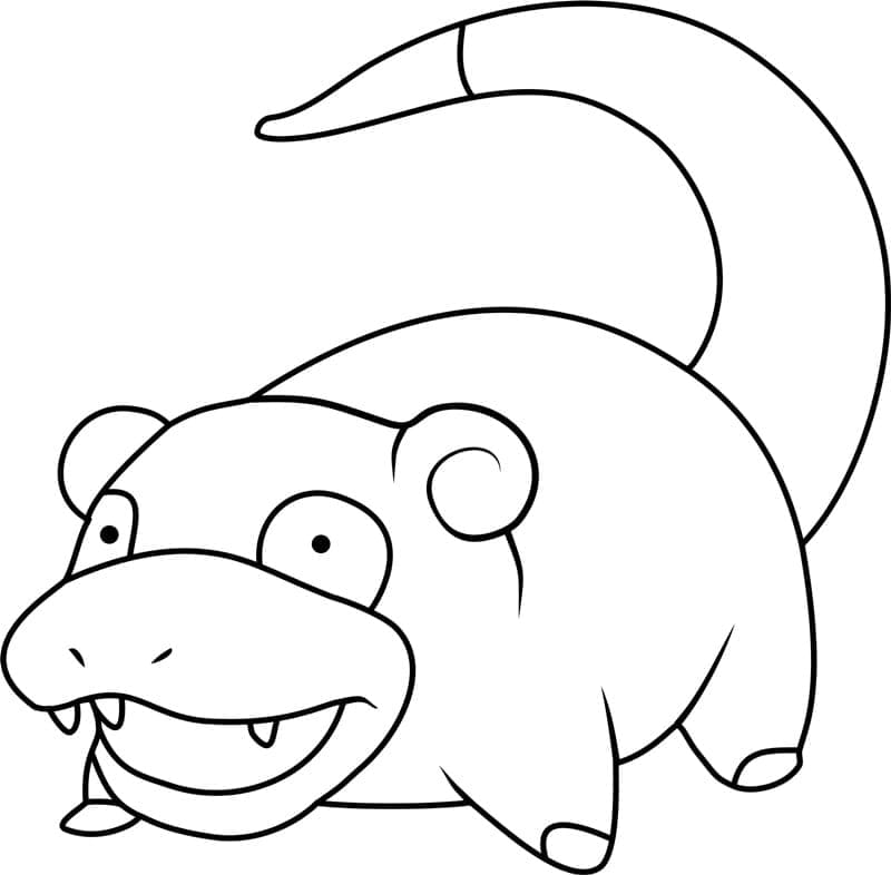 Tô màu Pokemon Slowpoke