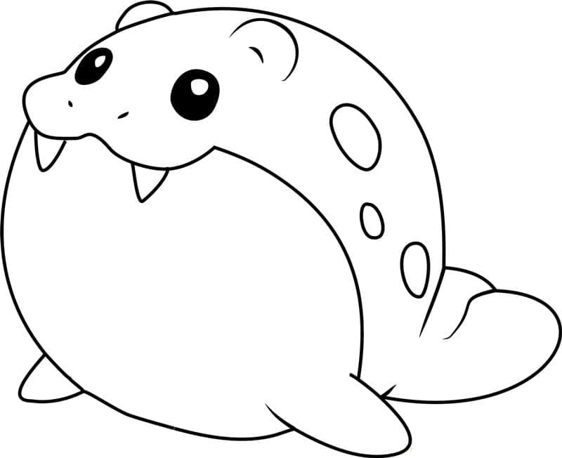 Tô màu Pokemon Spheal