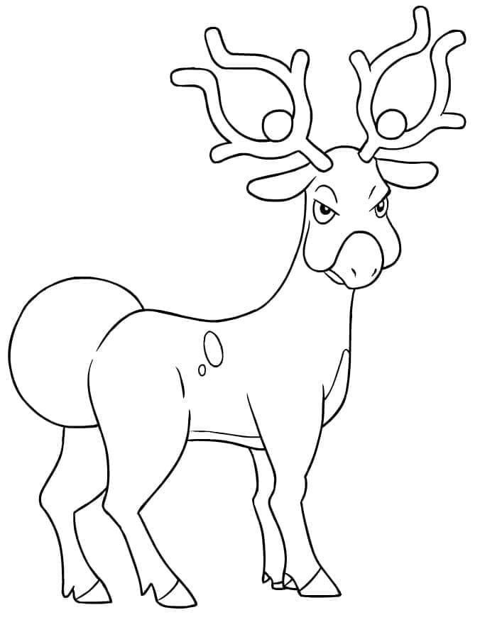 Tô màu Pokemon Stantler