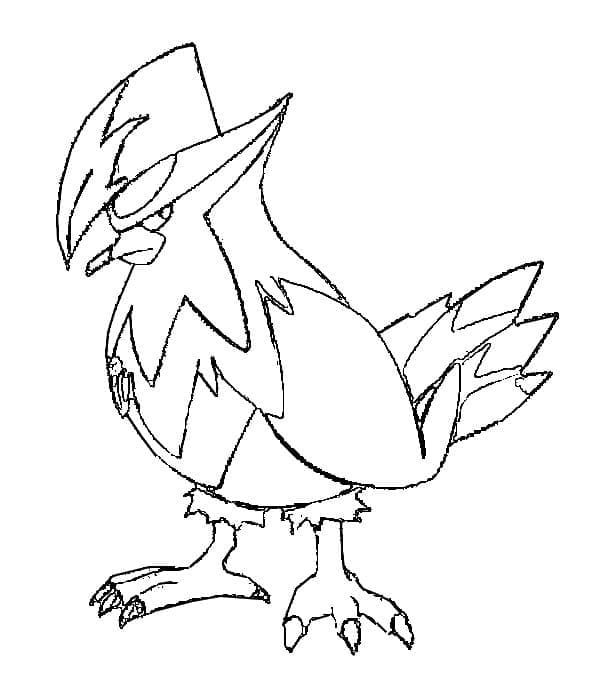 Tô màu Pokemon Staraptor