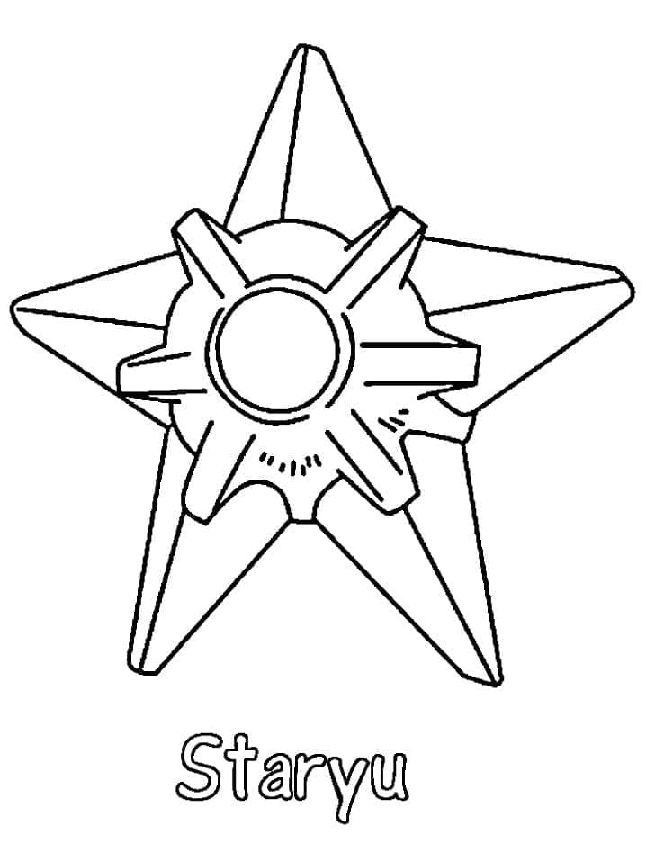 Tô màu Pokemon Staryu