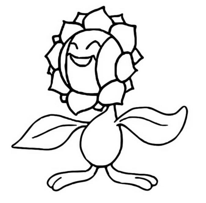 Tô màu Pokemon Sunflora