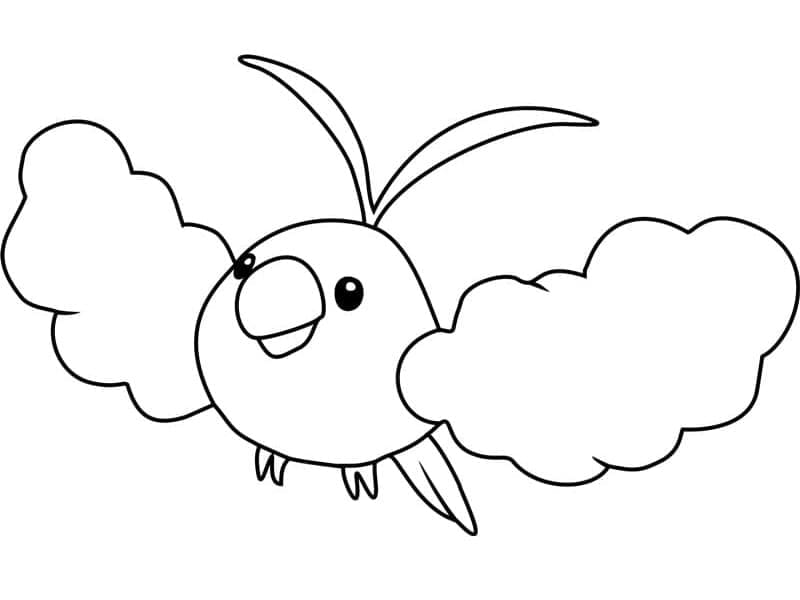 Tô màu Pokemon Swablu