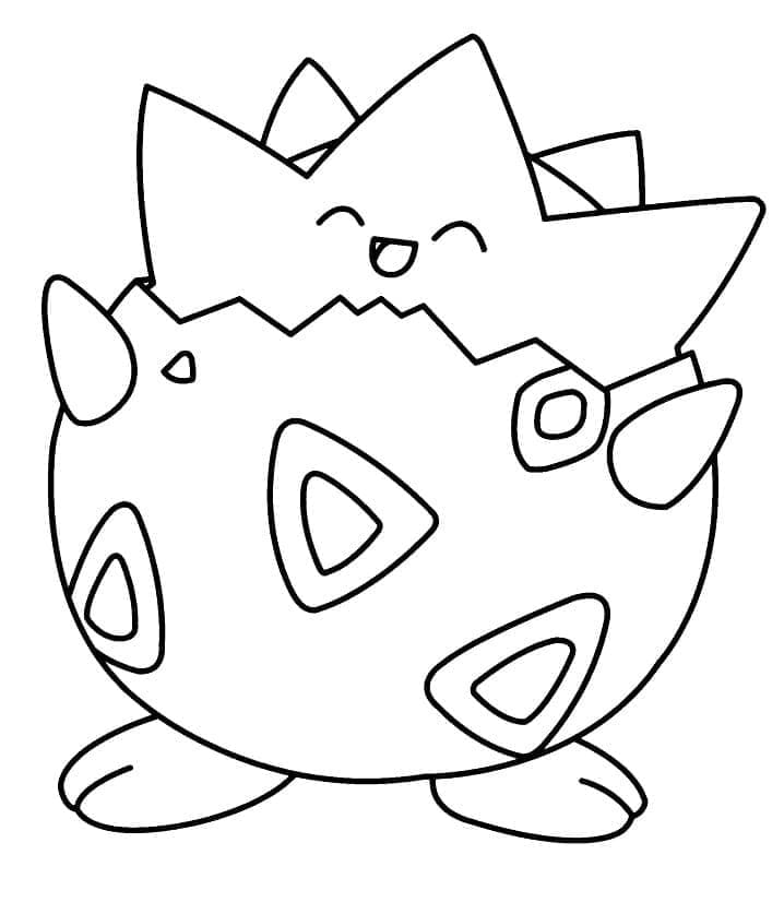 Tô màu Pokemon Togepi