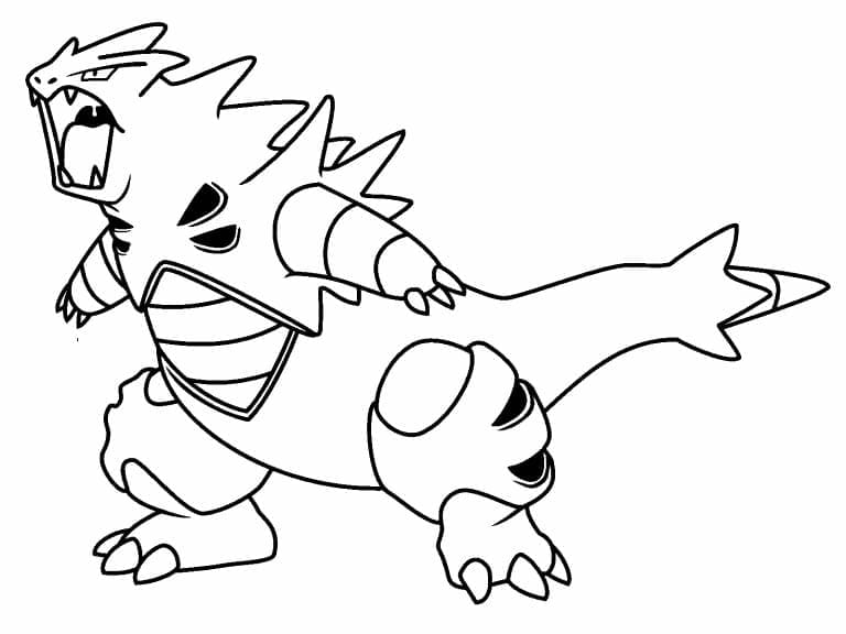 Tô màu Pokemon Tyranitar