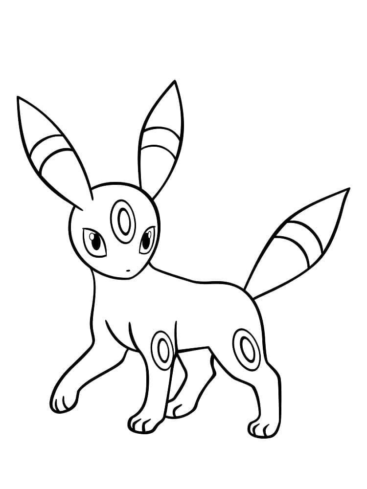 Tô màu Pokemon Umbreon