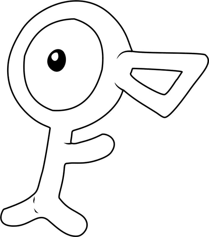 Tô màu Pokemon Unown
