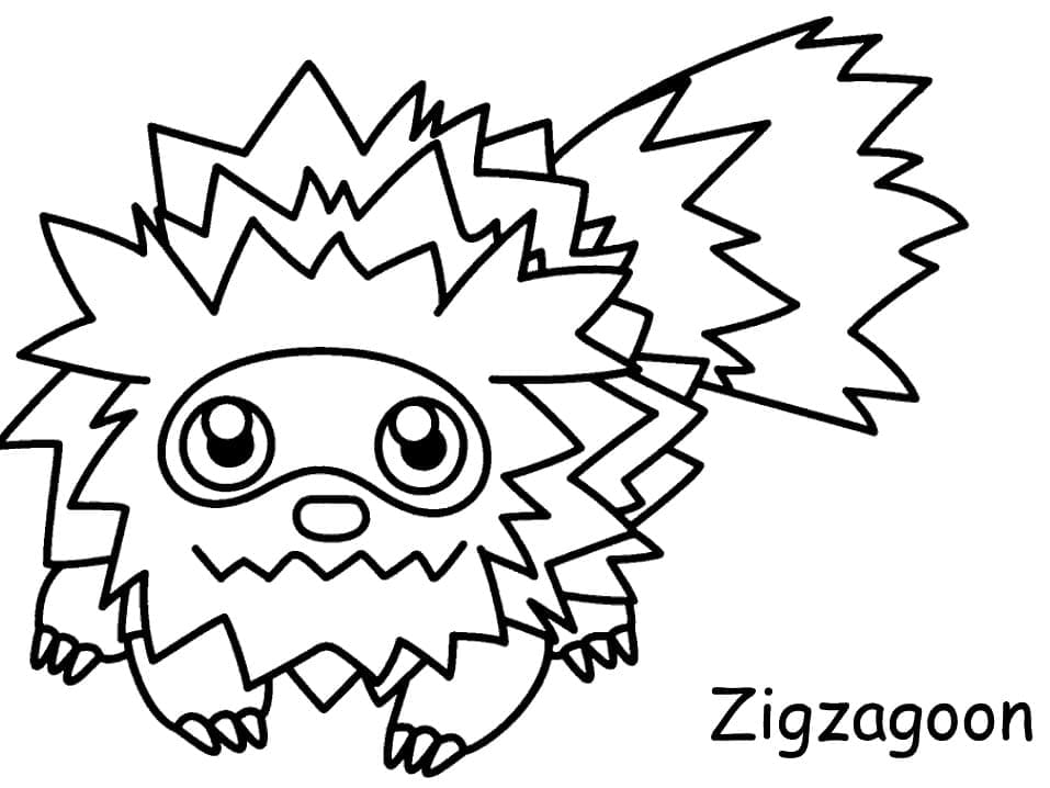 Tô màu Pokemon Zigzagoon