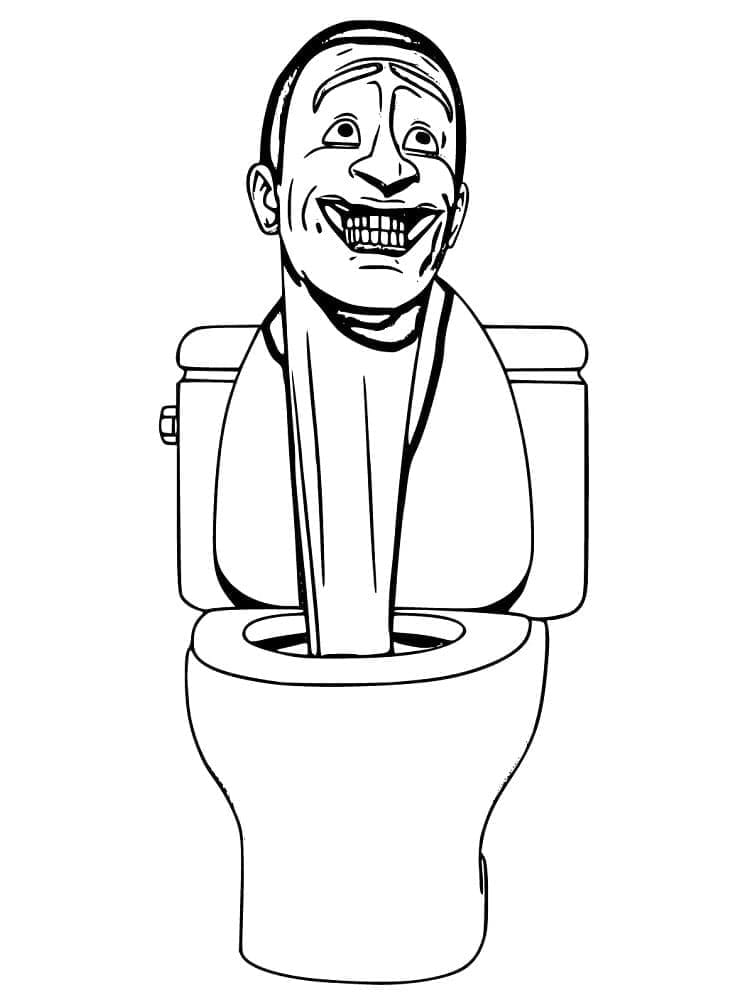 Tô màu Quái Vật Bồn Cầu Skibidi Toilet