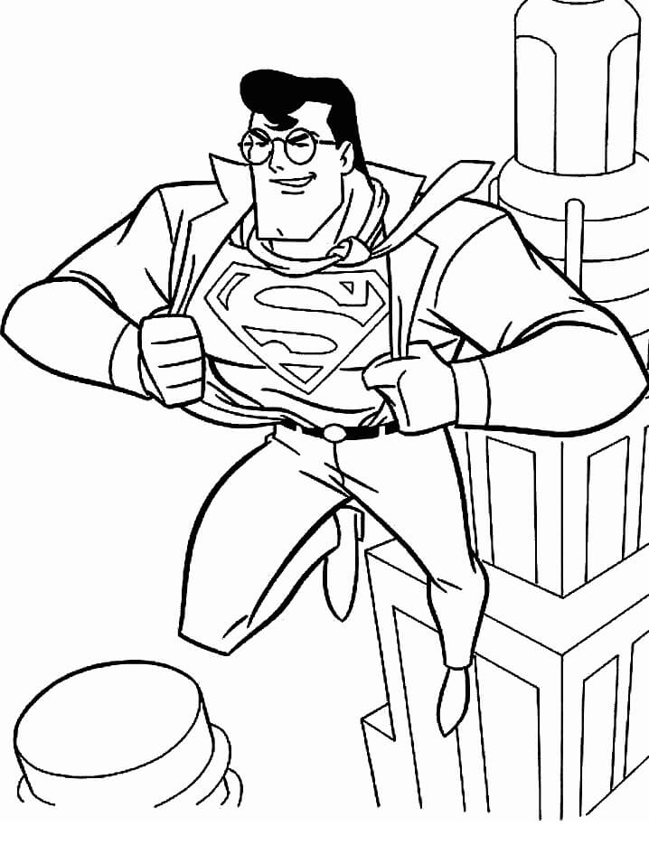 Tô màu Siêu Nhân Superman Hành Động