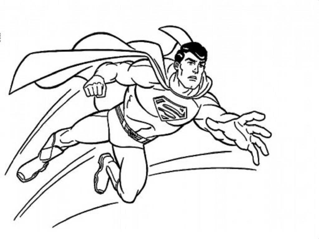 Tô màu Siêu Nhân Superman Hoảng Hốt