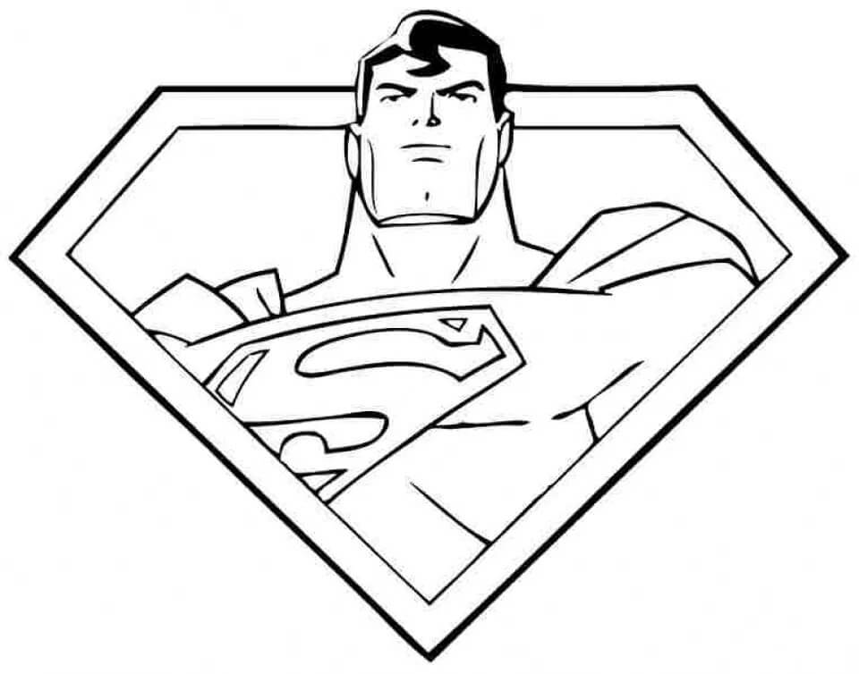 Tô màu Siêu Nhân Superman và Biểu Tượng