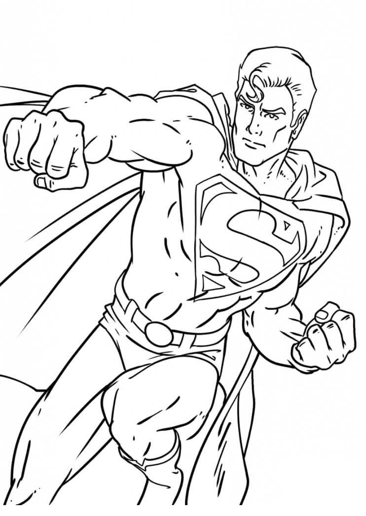 Tô màu Siêu Nhân Superman và Nắm Đấm