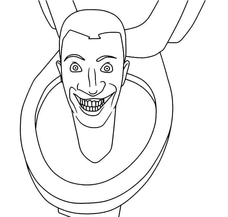 Tô màu Skibidi Toilet Ám Ảnh