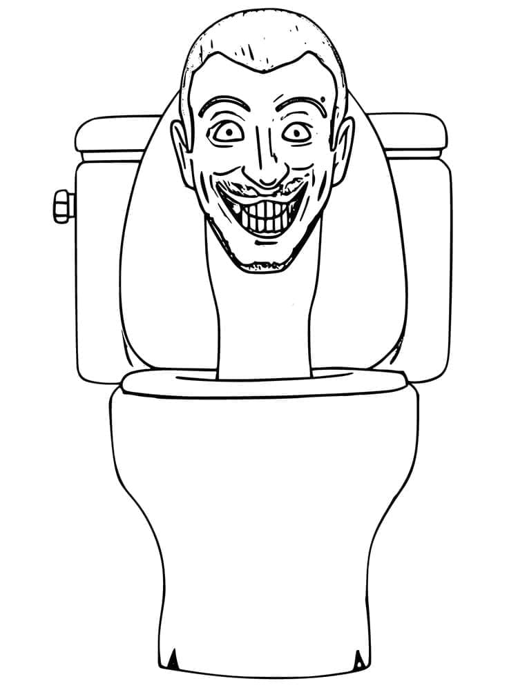 Tô màu Skibidi Toilet Đáng Sợ