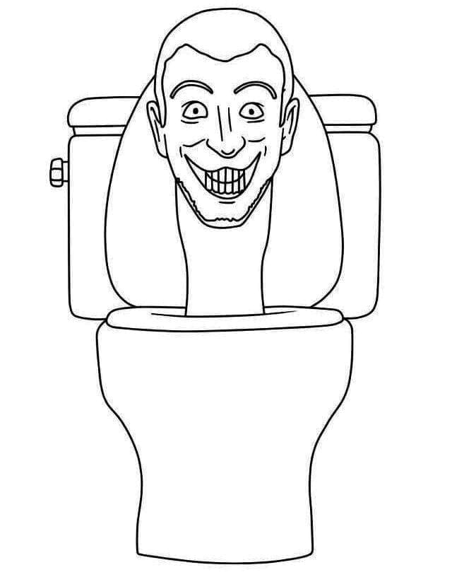 Tô màu Skibidi Toilet Quái Vật Bồn Cầu
