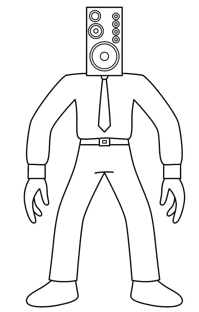 Tô màu Skibidi Toilet Speakerman